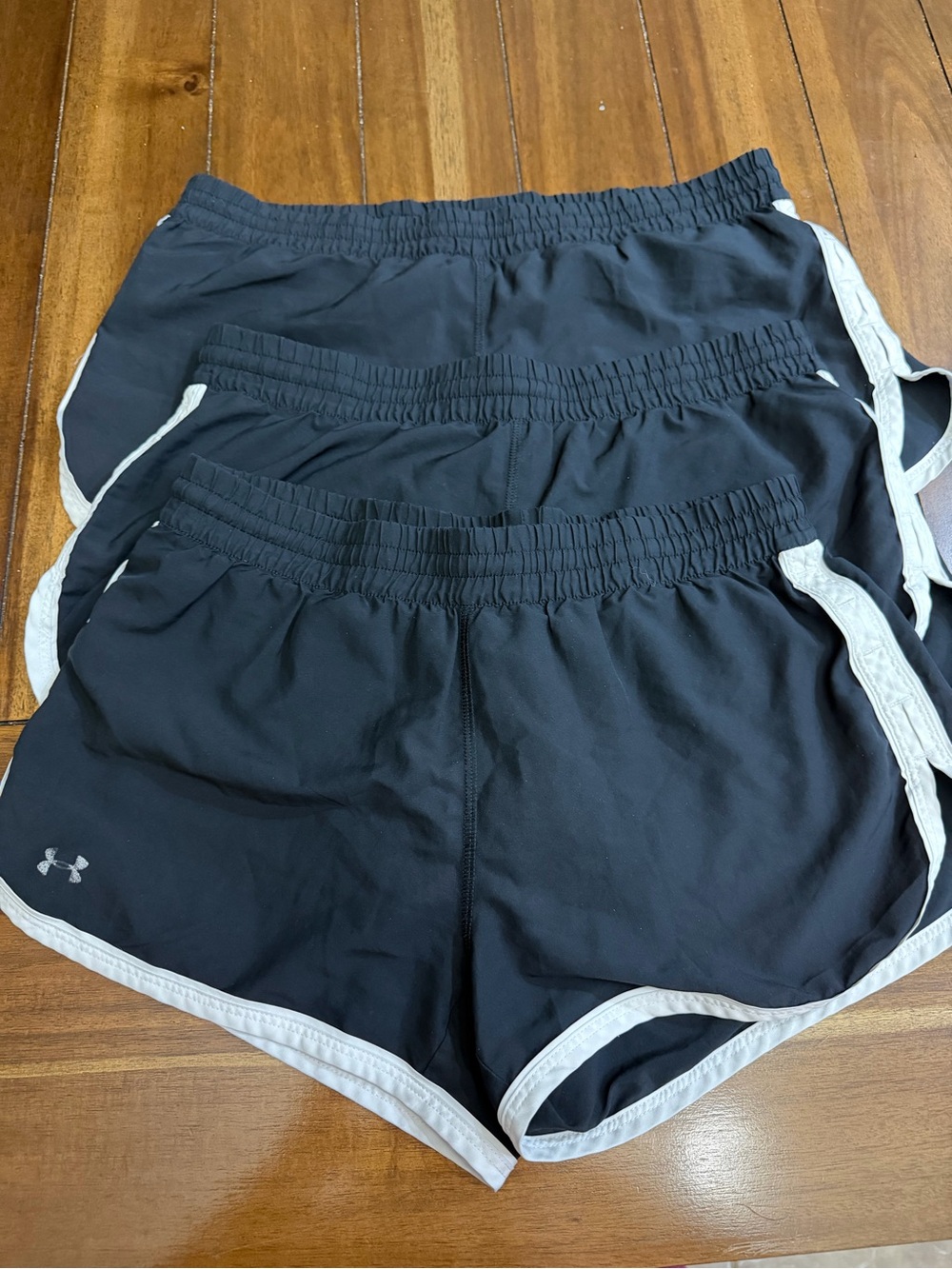 Under Armour Black Running Shorts Bundle Lot of 3 Vintage 2015 Style